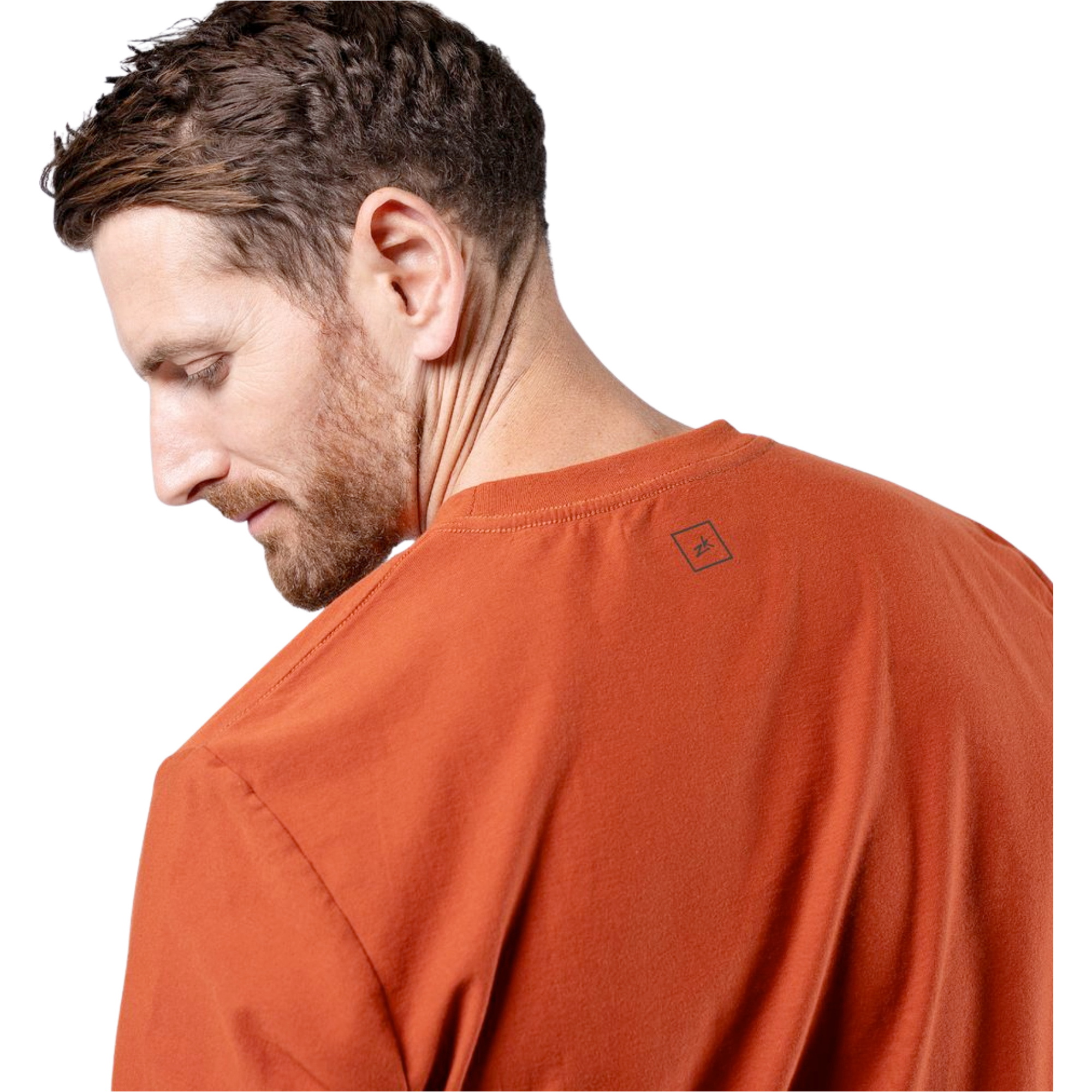 2026 Zhik Hommes T-shirt En Carbone TEE-0735-M - Red Earth